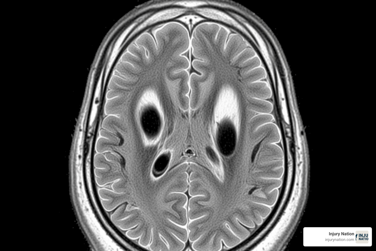 Brain scan showing damage - Anoxic brain injury lawyer