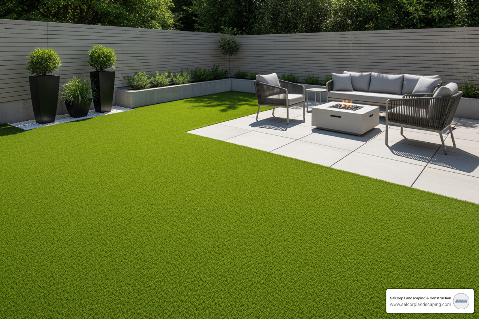 artificial turf backyard - installing astro turf in backyard