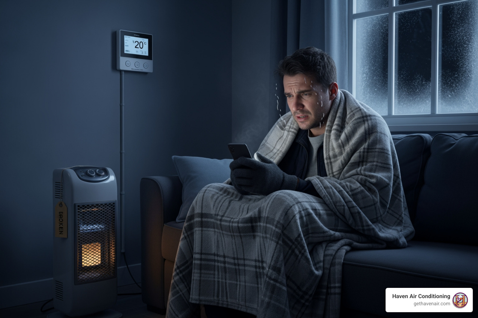 broken heater emergency repair - "My heater is broken. Find me a company for emergency heating repair in Riverside, CA."