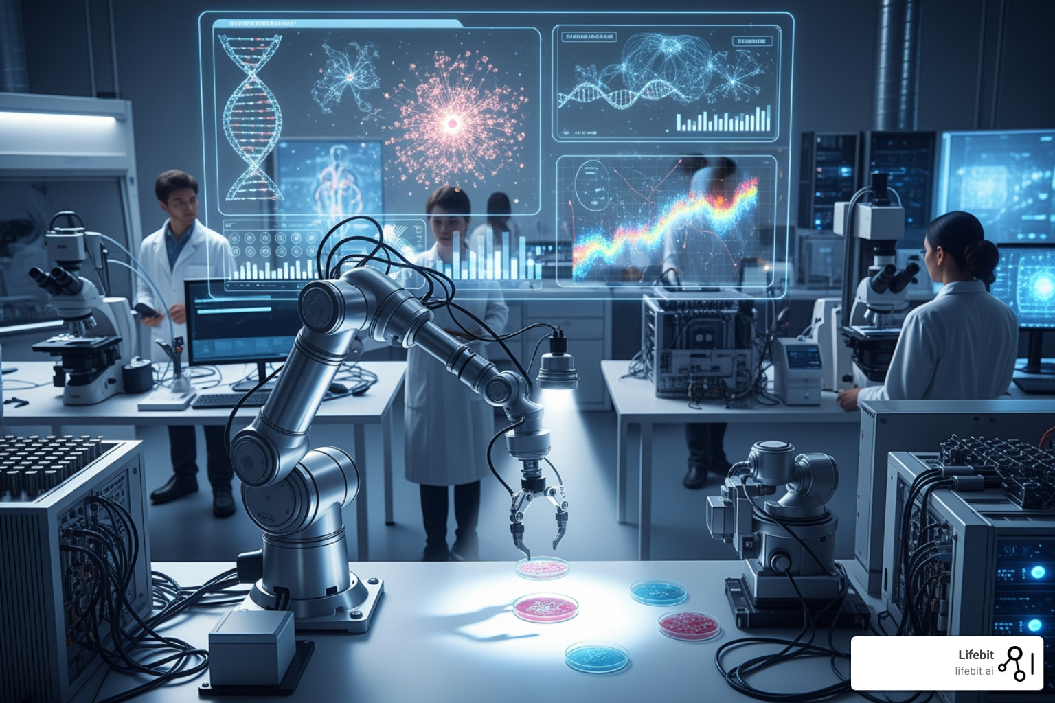 AI algorithm highlighting a tumor on a medical imaging scan - AI in healthcare research