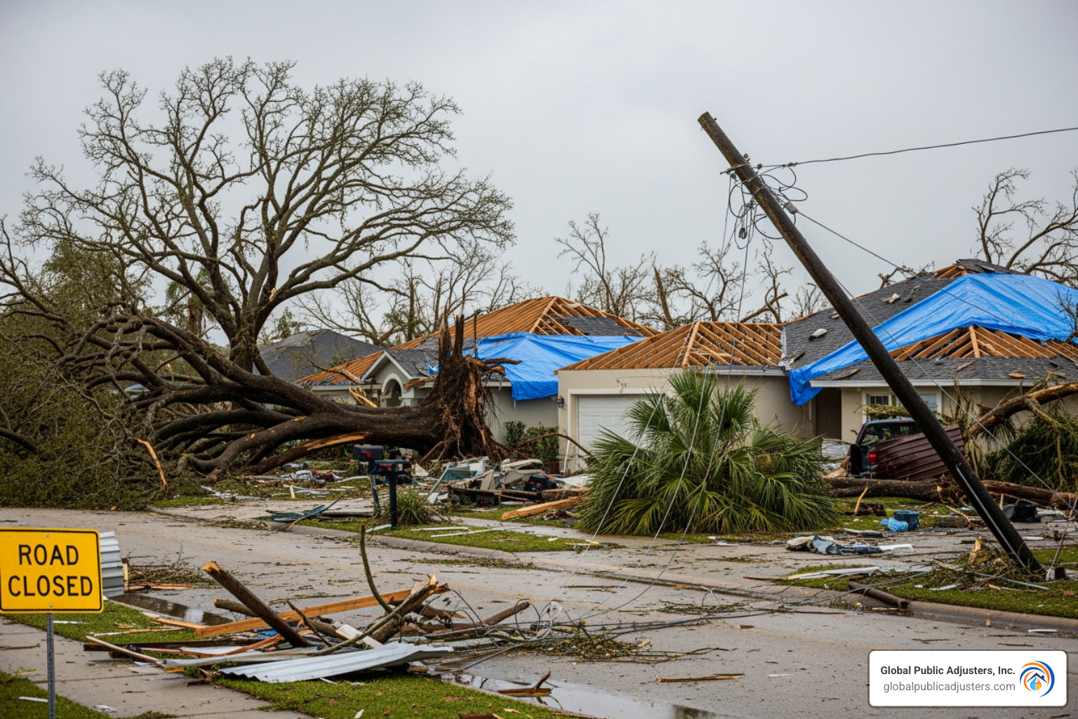 hurricane damage in Florida - become a florida insurance adjuster