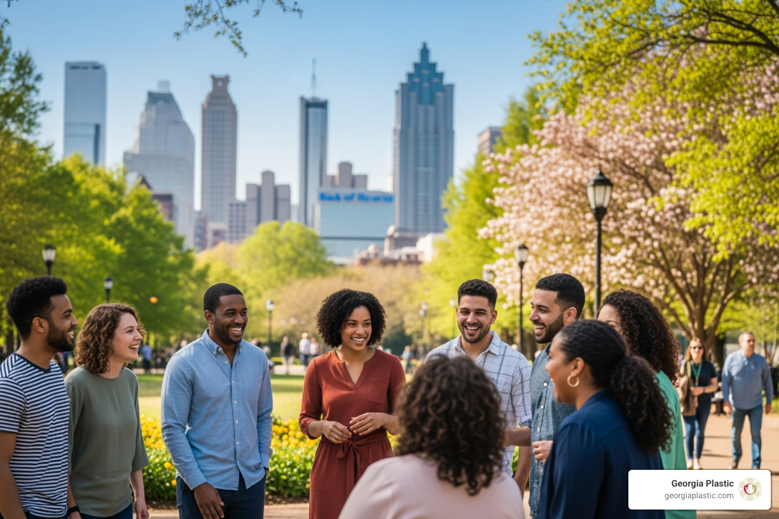happy individuals in Atlanta - Non-surgical butt lift Atlanta