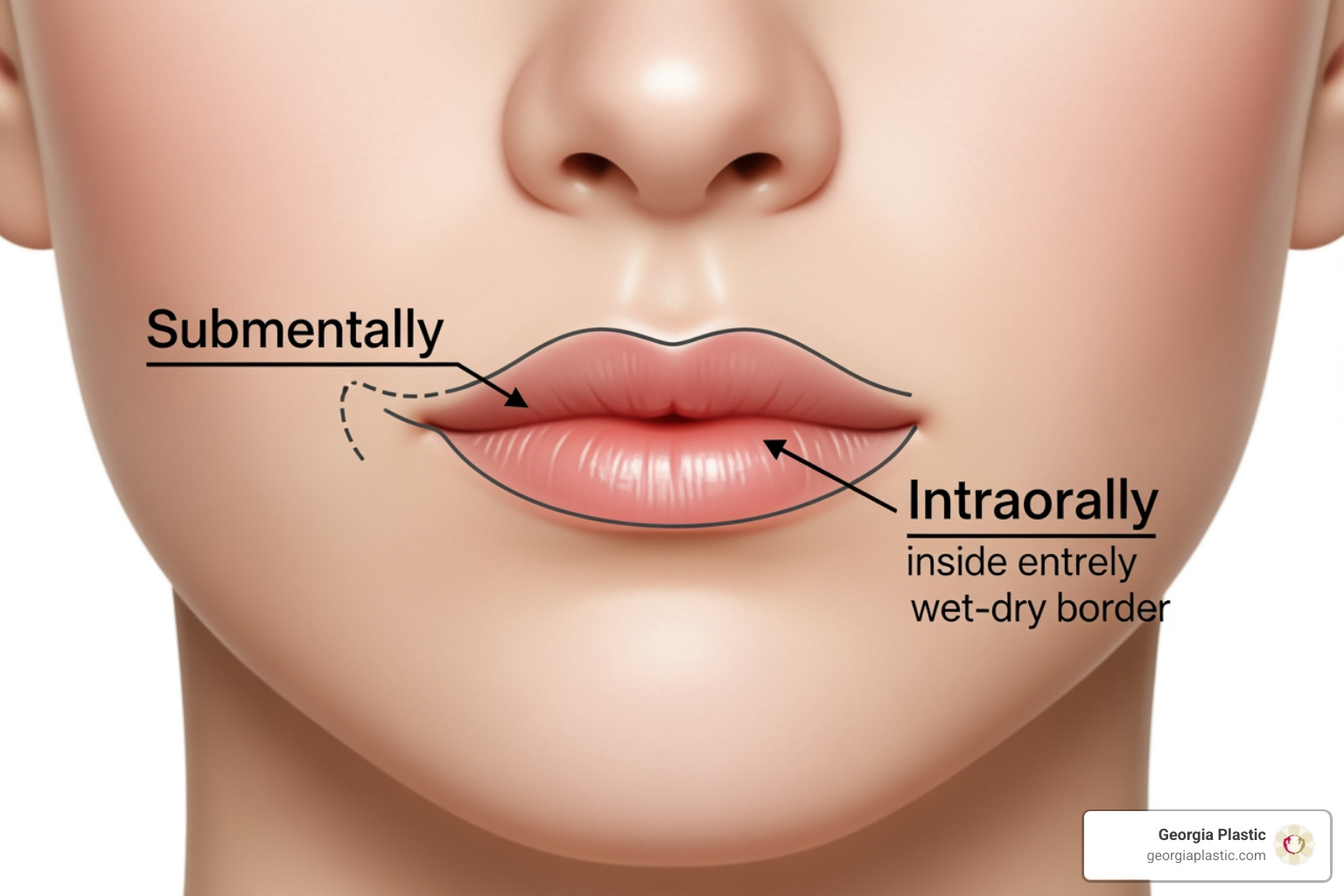 Chin implant incision locations: submental and intraoral - chin implant cost near me Chin implant incision locations: submental and intraoral - chin implant cost near me