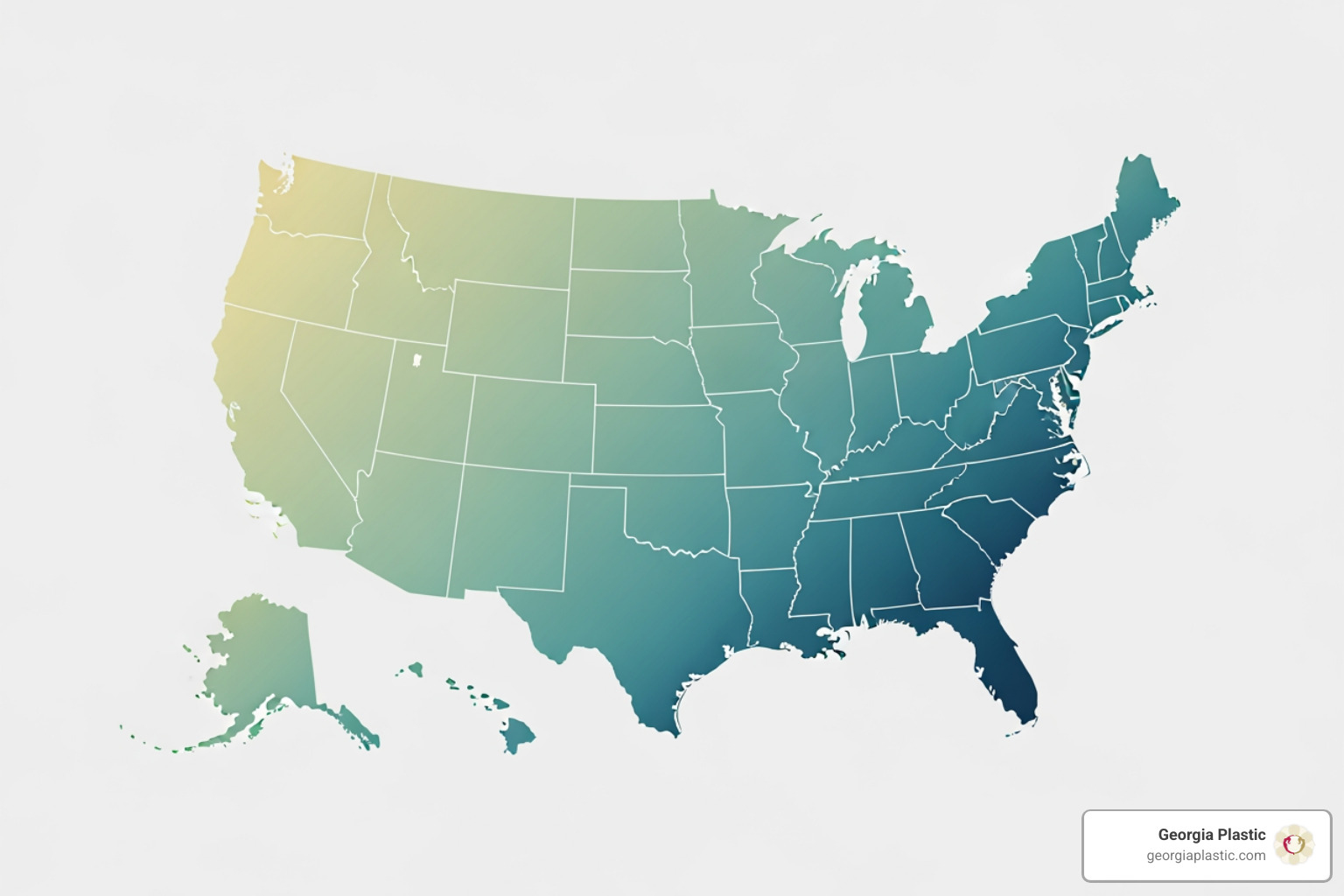US map showing regional cost differences for breast surgery - breast lift and augmentation cost near me
