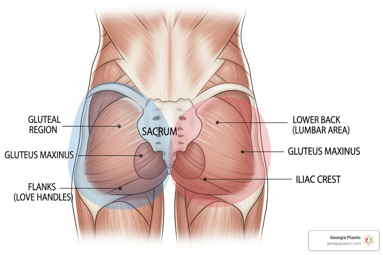 areas affected by surgical butt lift - Butt lift options