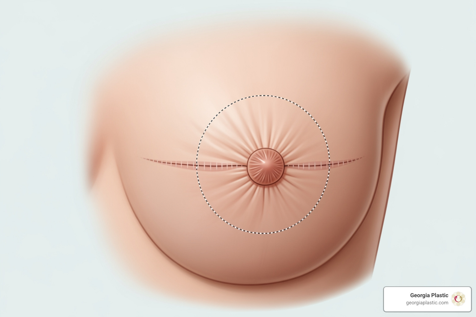 peri-areolar breast lift incision - donut mastopexy cost