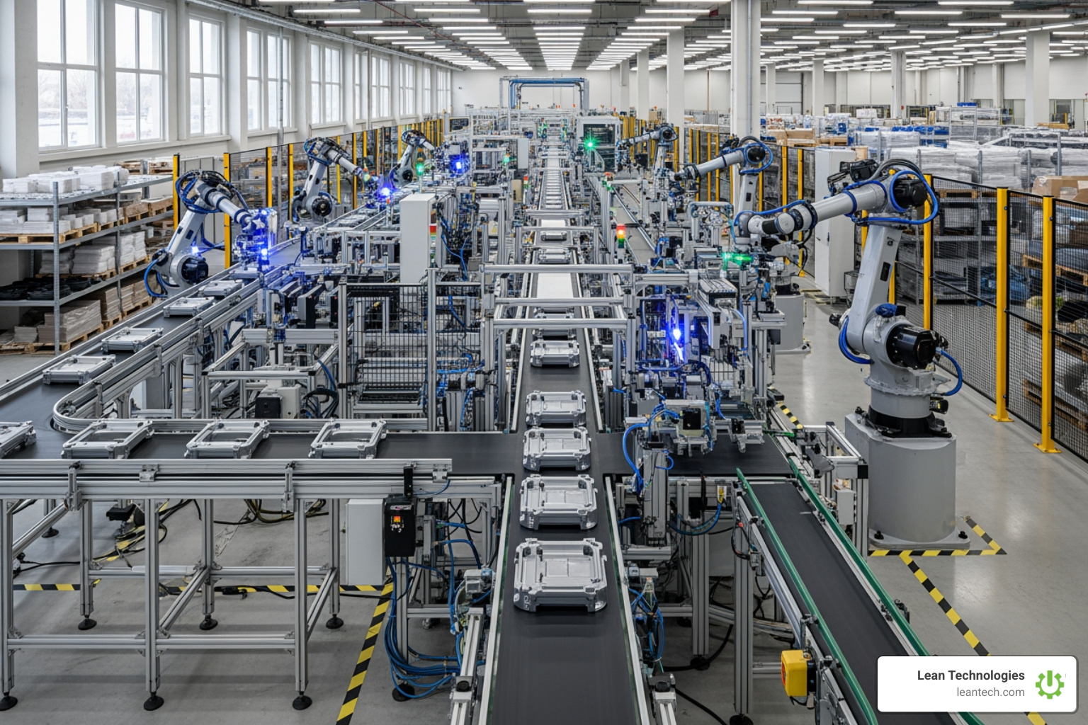 smooth automated production line - continuous process engineering
