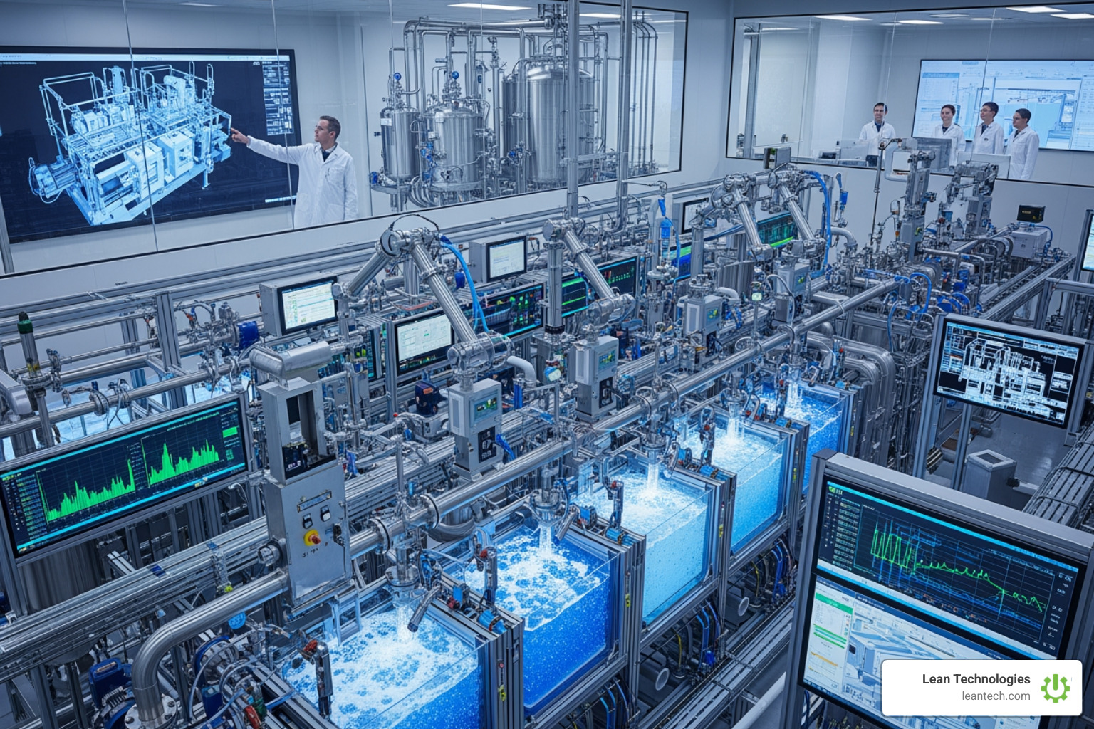 process control dashboard on a tablet - continuous process engineering