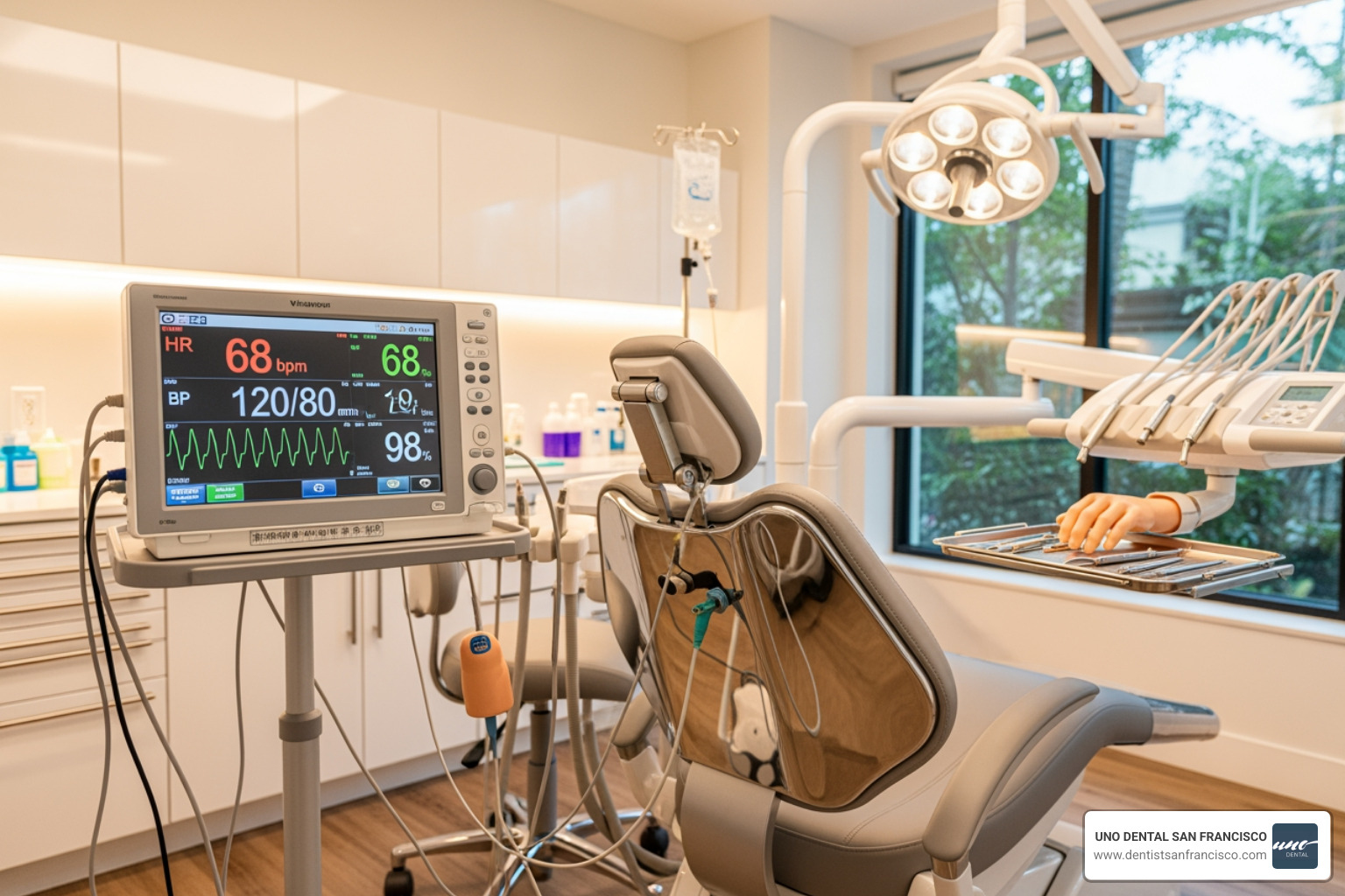 Advanced monitoring equipment in a dental setting - intravenous sedation dentistry Advanced monitoring equipment in a dental setting - intravenous sedation dentistry
