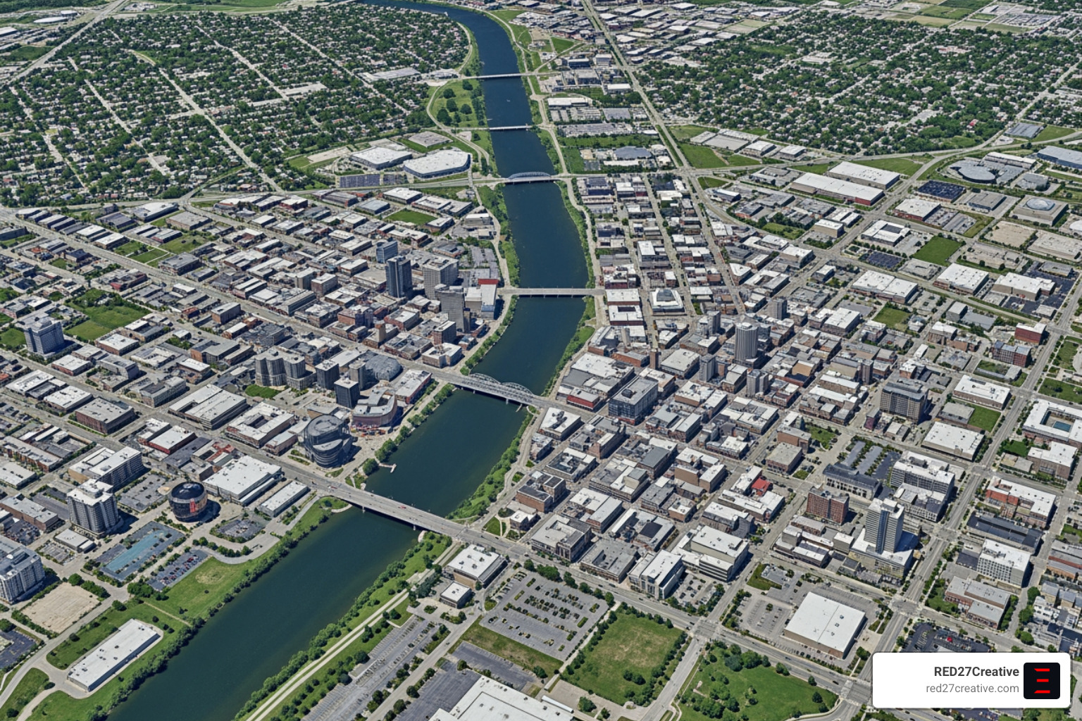 Google Maps satellite view of Aurora, IL showing the Fox River and downtown area - Google Maps Aurora IL Google Maps satellite view of Aurora, IL showing the Fox River and downtown area - Google Maps Aurora IL