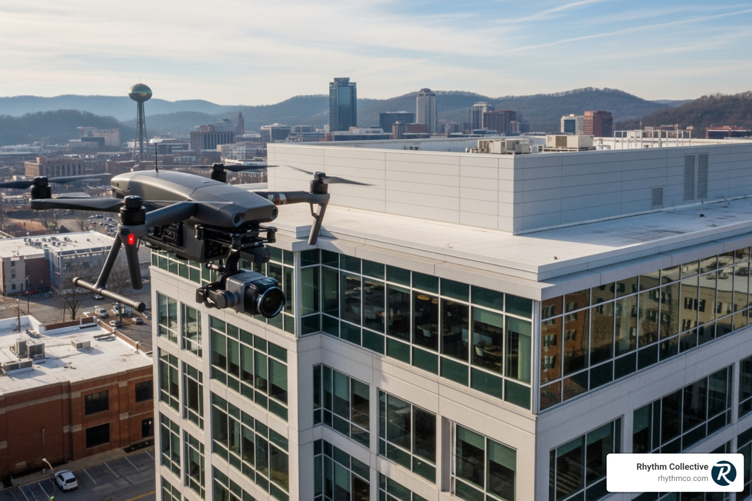 drone filming commercial property Knoxville - Aerial video Knoxville drone filming commercial property Knoxville - Aerial video Knoxville