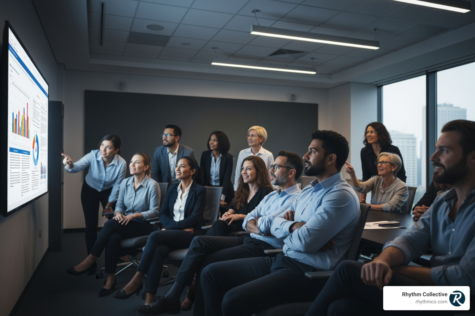 captivated audience watching screen - Brand story video captivated audience watching screen - Brand story video