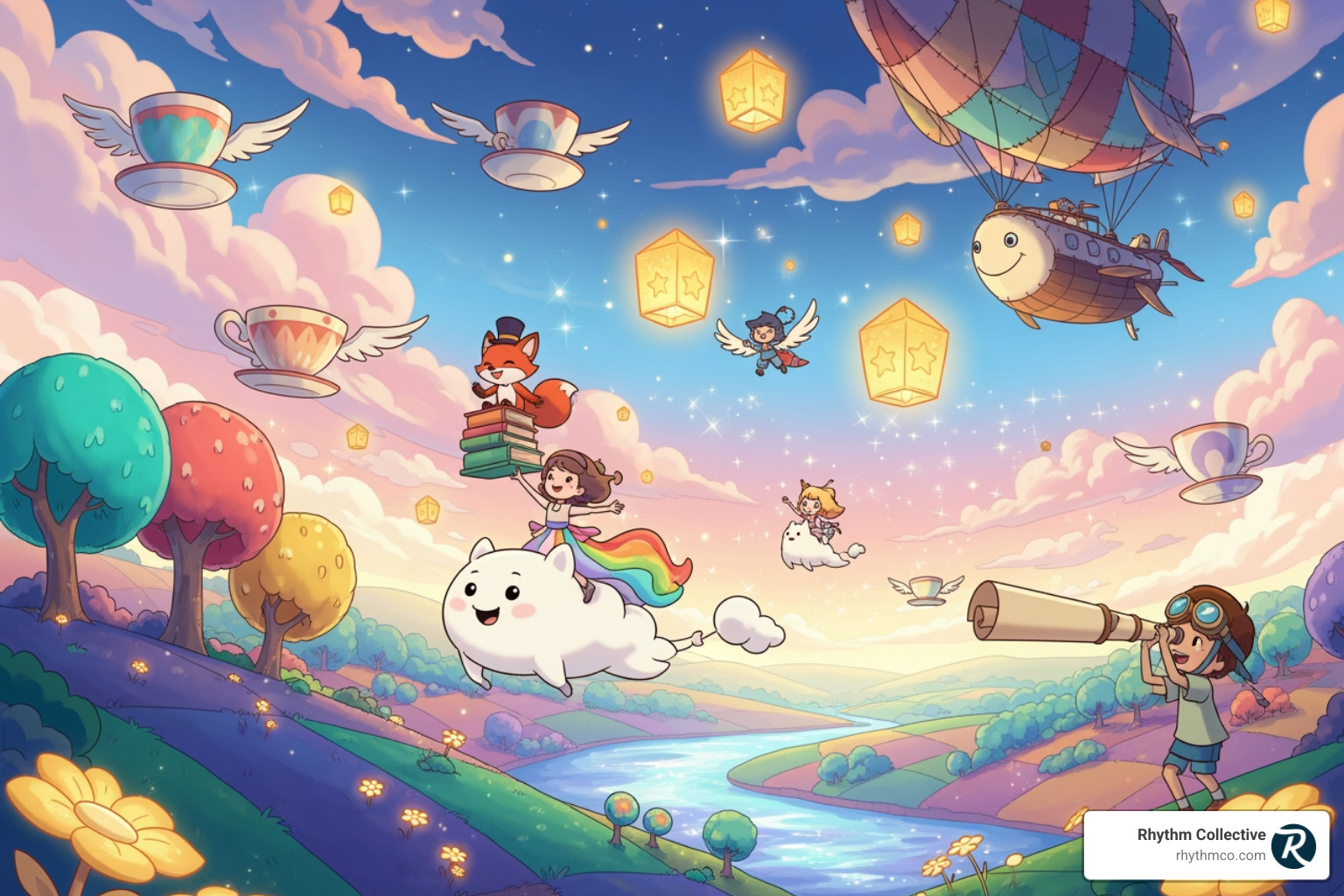 whimsical animated scene - Brand story video whimsical animated scene - Brand story video