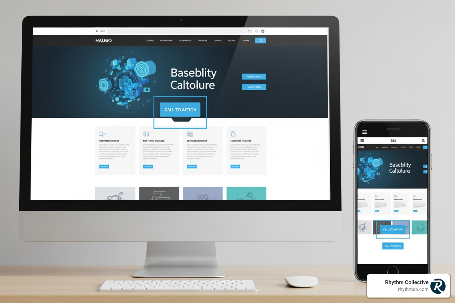 well-designed B2B website on desktop and mobile - b2b online strategy well-designed B2B website on desktop and mobile - b2b online strategy