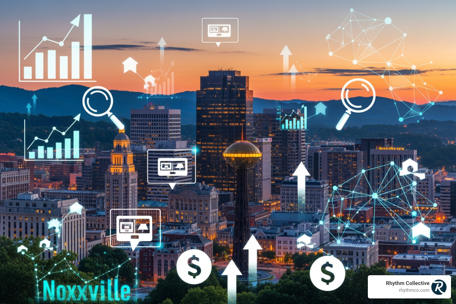 Google search results page with local ads highlighted for a Knoxville-based query, showing a business at the top with a clear call to action and local address. - Knoxville PPC services Google search results page with local ads highlighted for a Knoxville-based query, showing a business at the top with a clear call to action and local address. - Knoxville PPC services