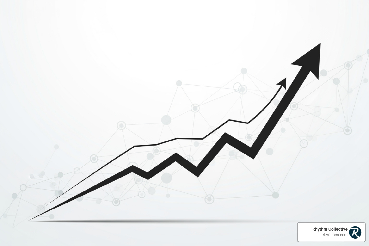 A stylized graph showing increasing business growth over time, with a strong upward trend, labeled "Digital Branding Success" and an upward arrow indicating correlation with strong online branding. - digital brand strategy A stylized graph showing increasing business growth over time, with a strong upward trend, labeled "Digital Branding Success" and an upward arrow indicating correlation with strong online branding. - digital brand strategy