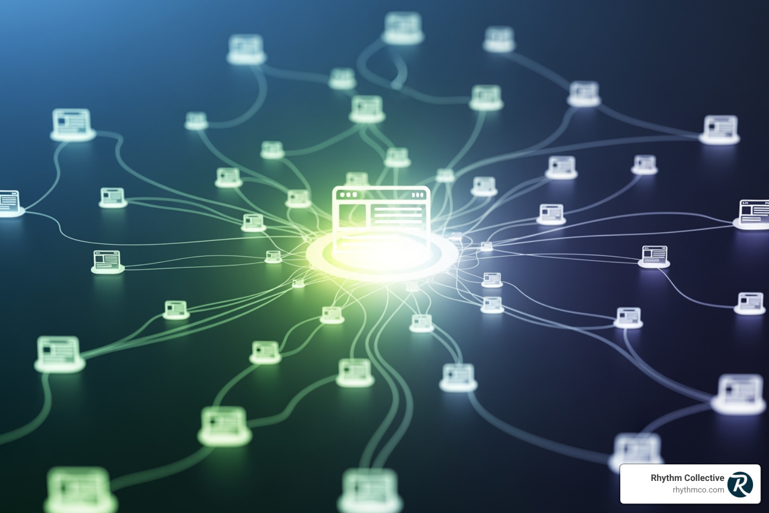 network of websites linking to a central site - Website traffic increase
