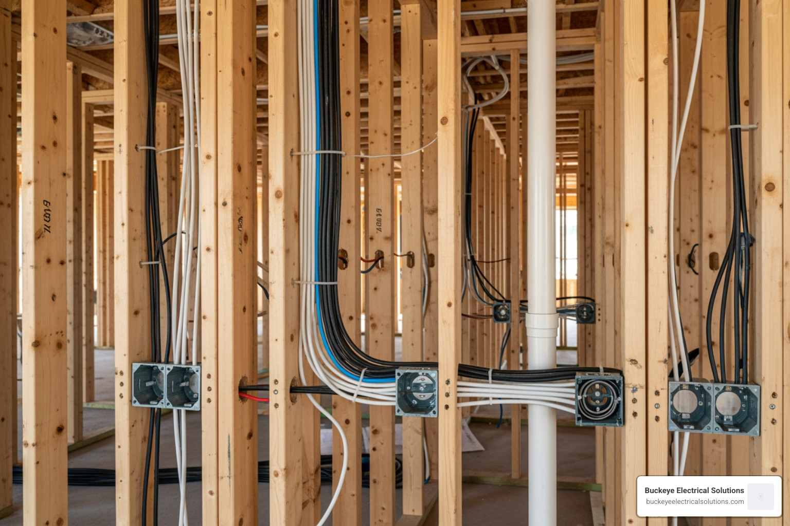 neatly wired new construction home - residential electrical services