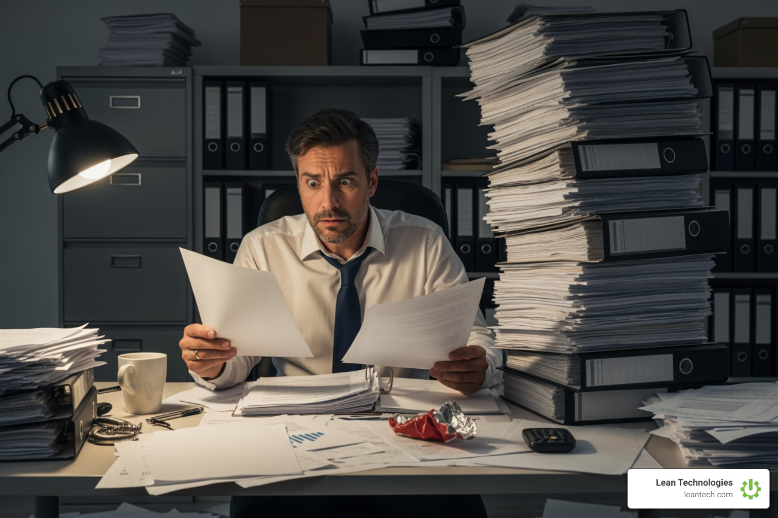 frustrated manager buried in paperwork - safety documentation software frustrated manager buried in paperwork - safety documentation software
