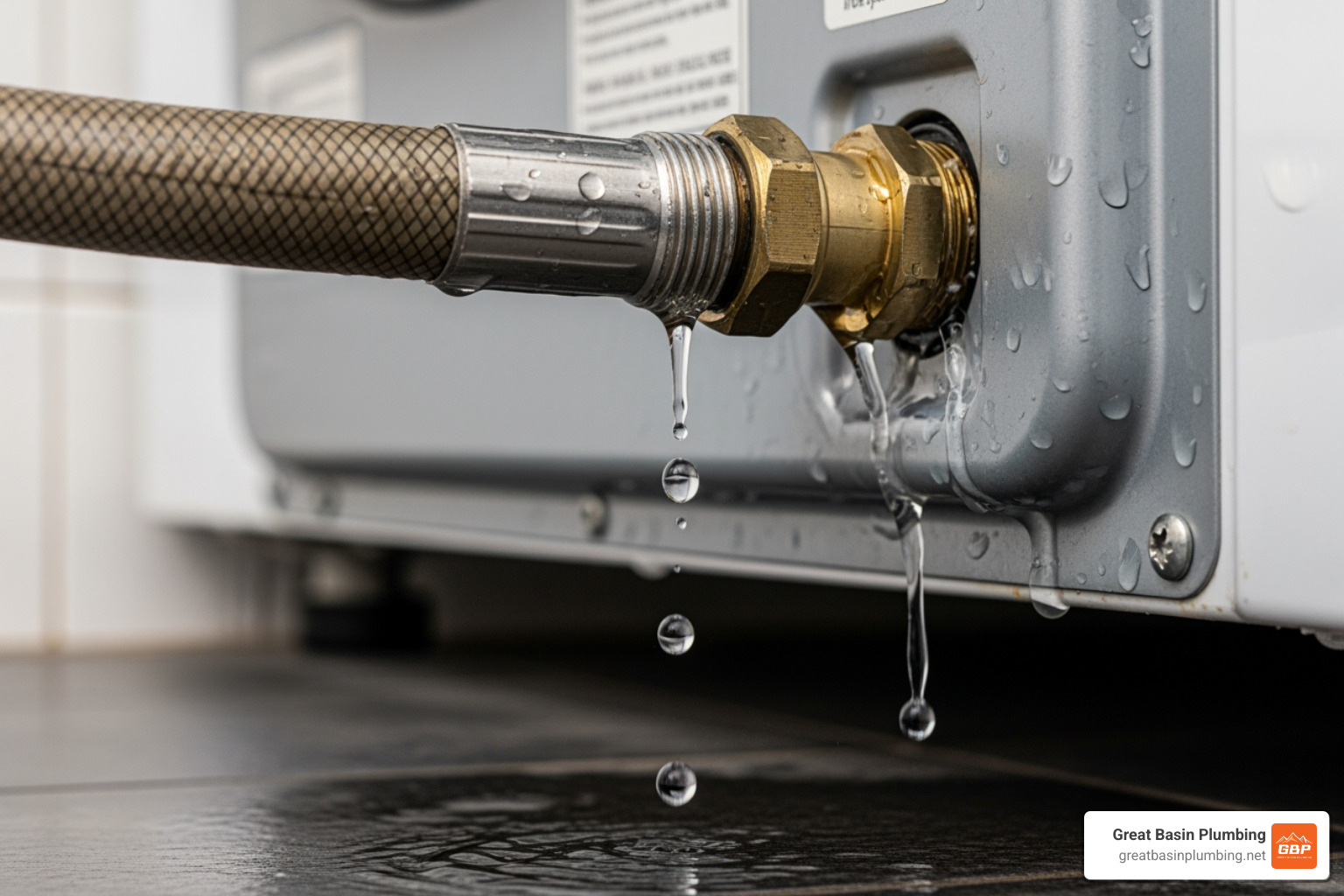 leaking washing machine hose connection - Water pressure issues