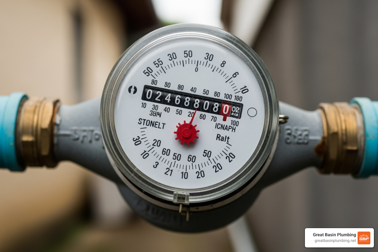 water meter showing high usage - plumbing inspection service