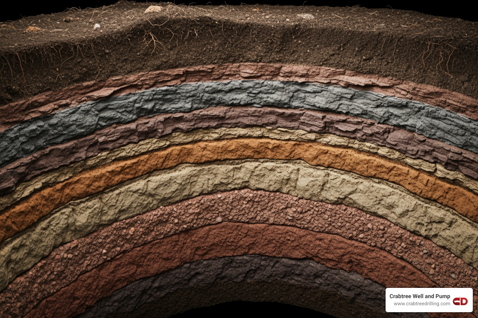 cross-section of the ground showing stable temperatures year-round - geothermal ground loop cross-section of the ground showing stable temperatures year-round - geothermal ground loop