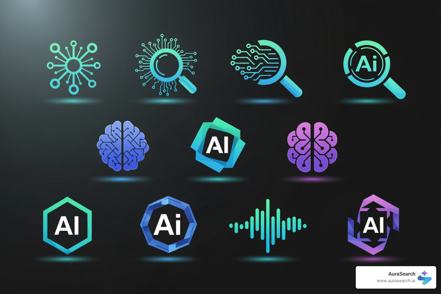 logos of various AI search tools - Generative engine optimisation