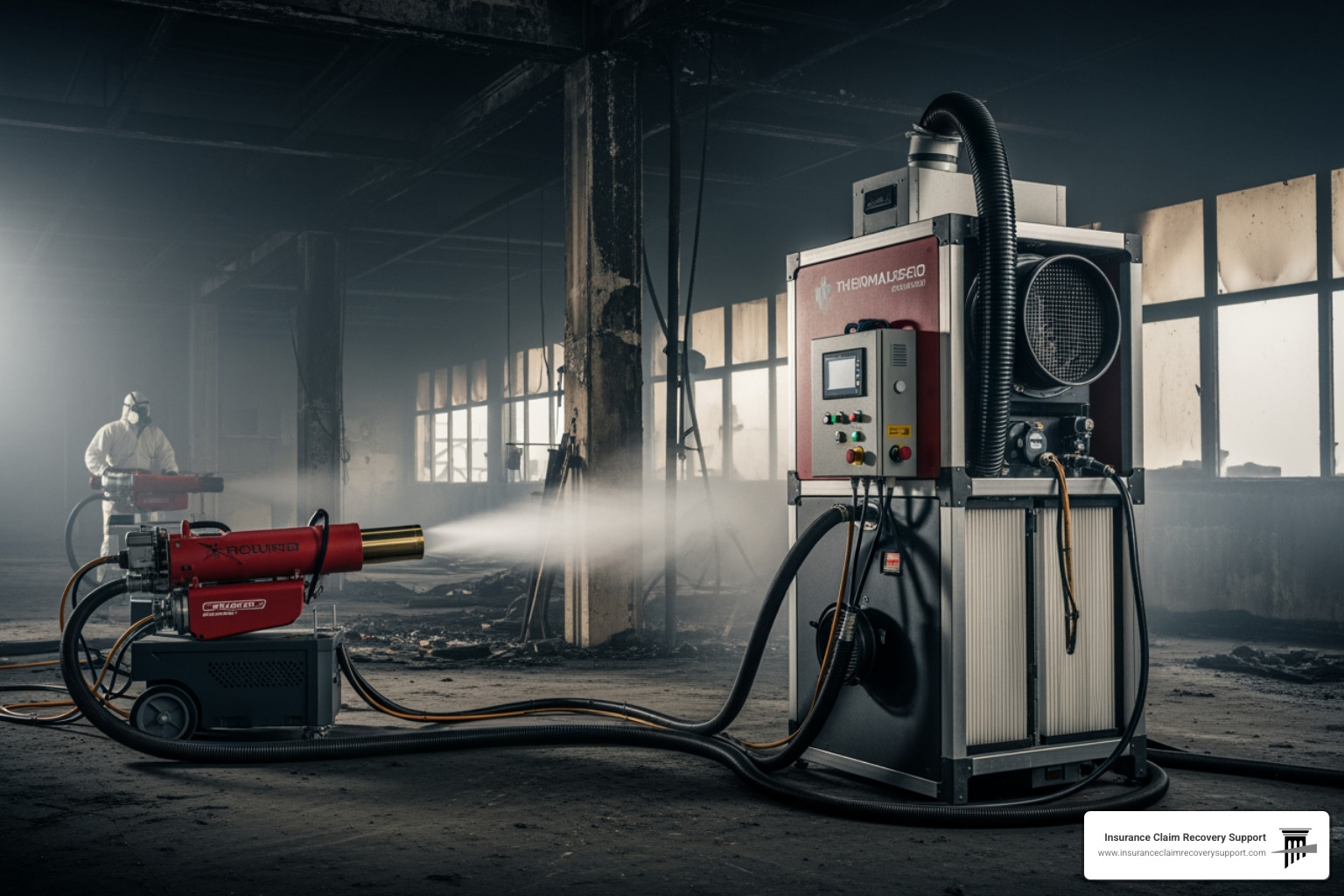 advanced restoration equipment like thermal foggers and air scrubbers - austin commercial fire damage restoration
