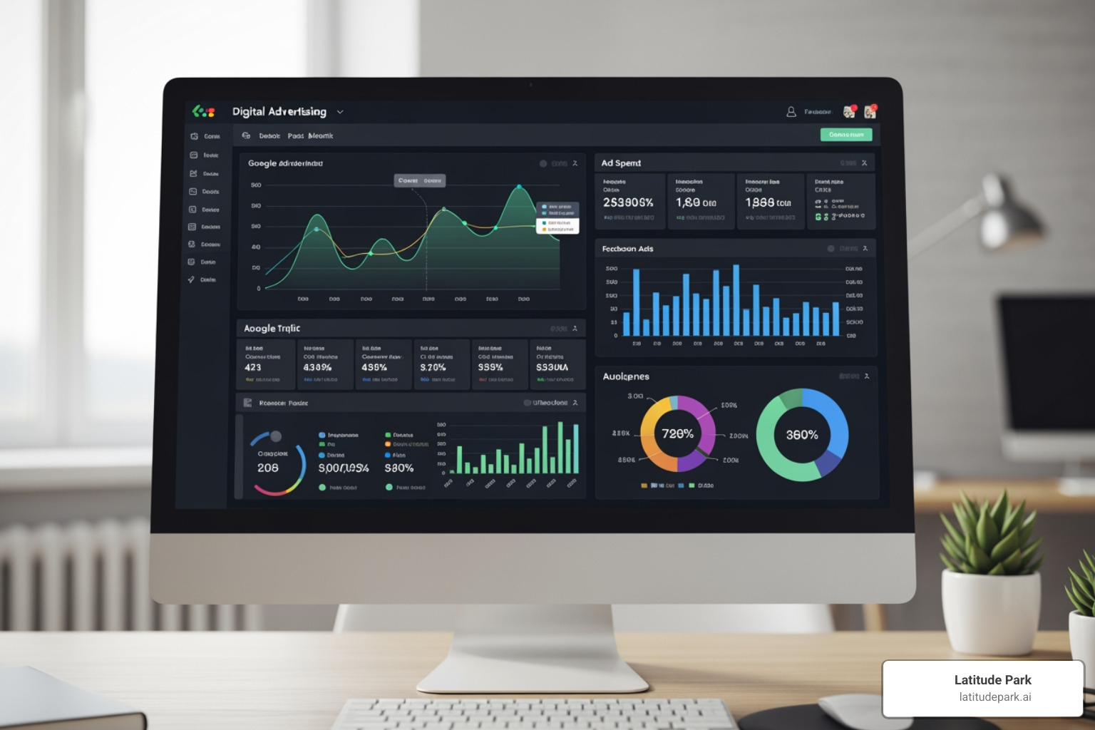 digital advertising dashboard - advertise company