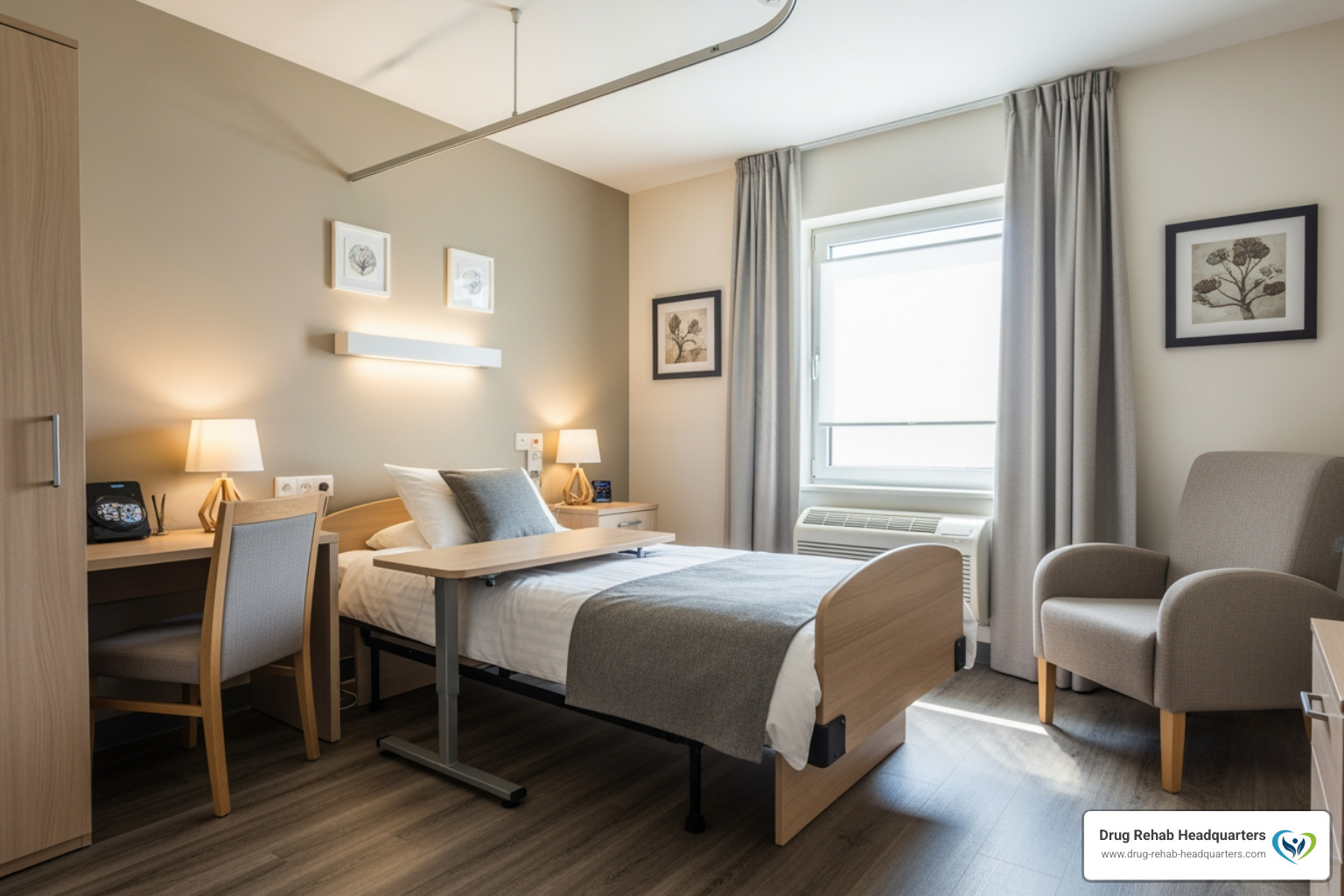 comfortable private room in a rehab facility - best rehab programs