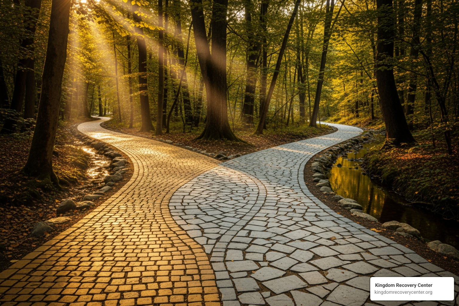 Two intertwined paths merging into one, symbolizing integrated treatment for dual diagnosis - Dual diagnosis support