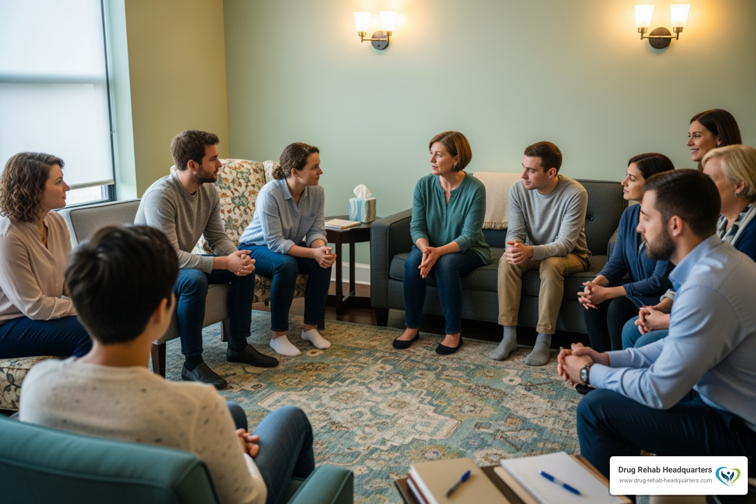 calm and supportive group therapy environment - spokane addiction recovery centers