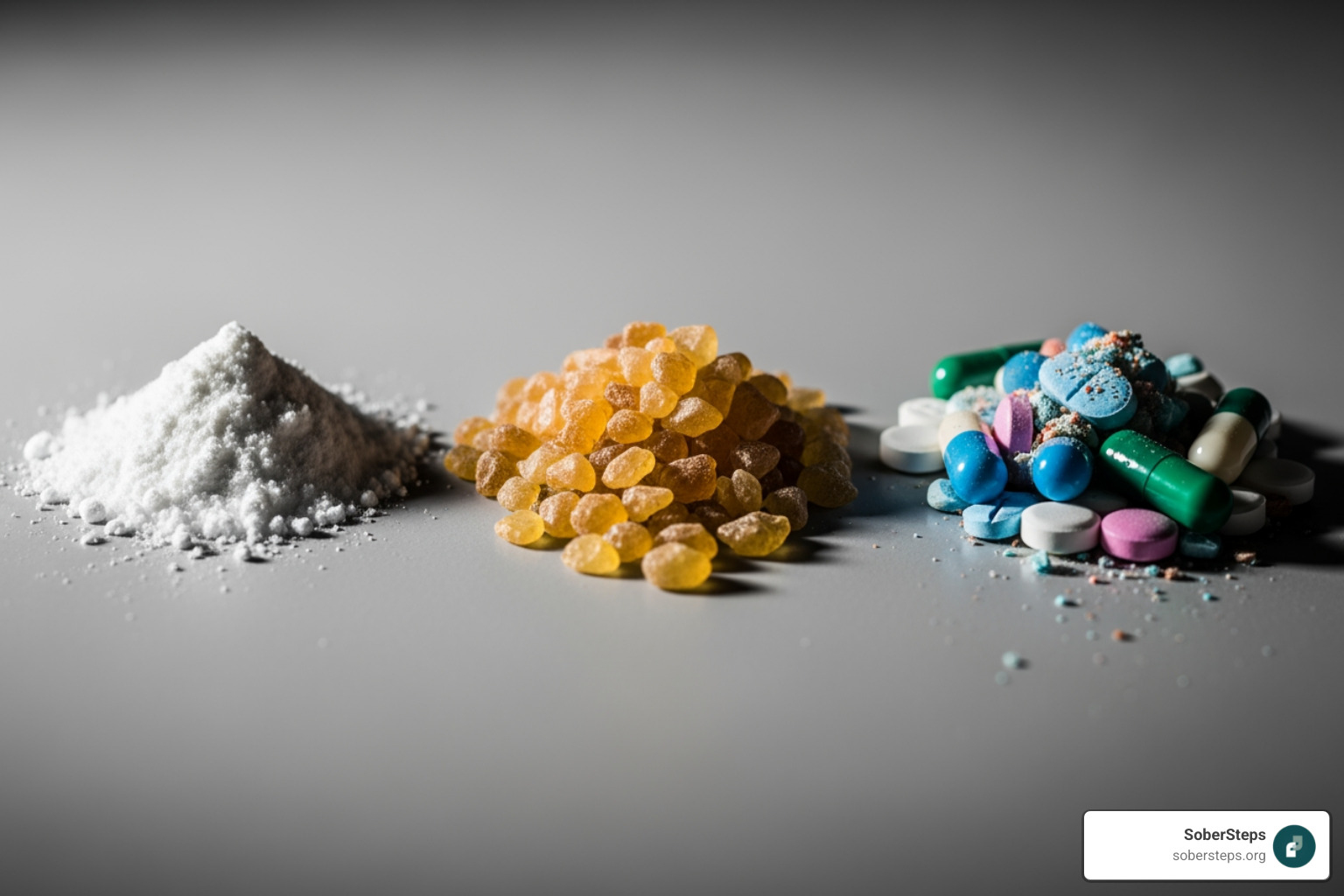 showing different categories of substances (Opioids, Stimulants, Depressants) - addiction rehab