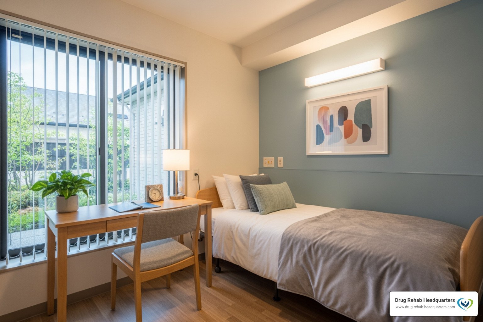 comfortable private room in a rehab facility - inpatient rehab centers