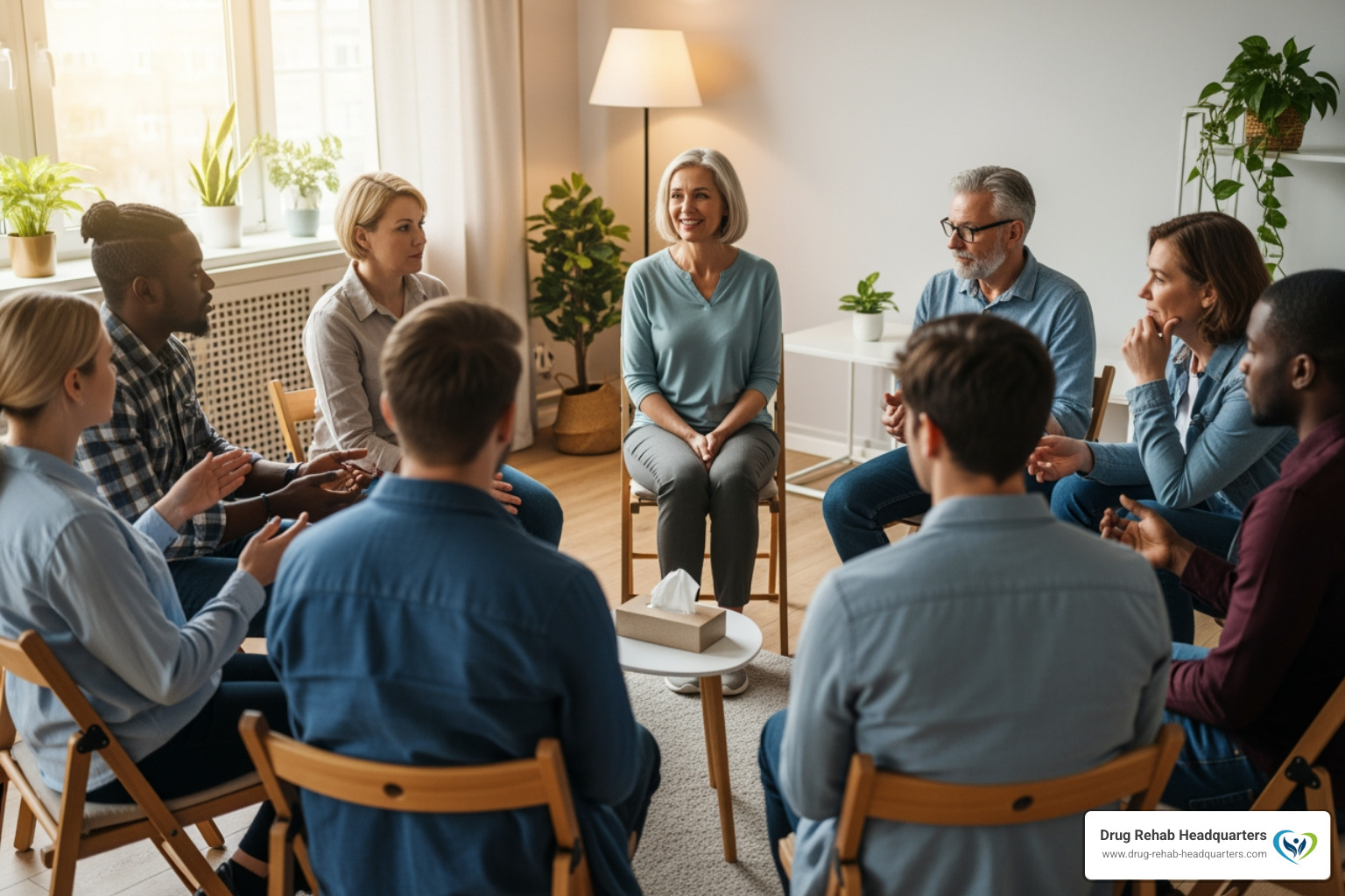 group therapy session - inpatient rehab centers