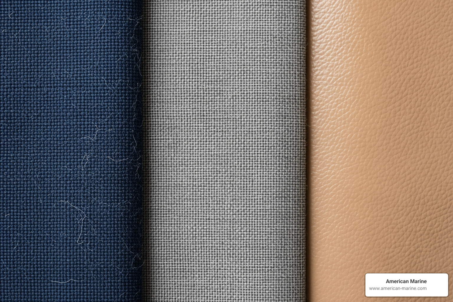 close-up textures of acrylic, polyester, and vinyl-coated fabrics - boat cover materials close-up textures of acrylic, polyester, and vinyl-coated fabrics - boat cover materials