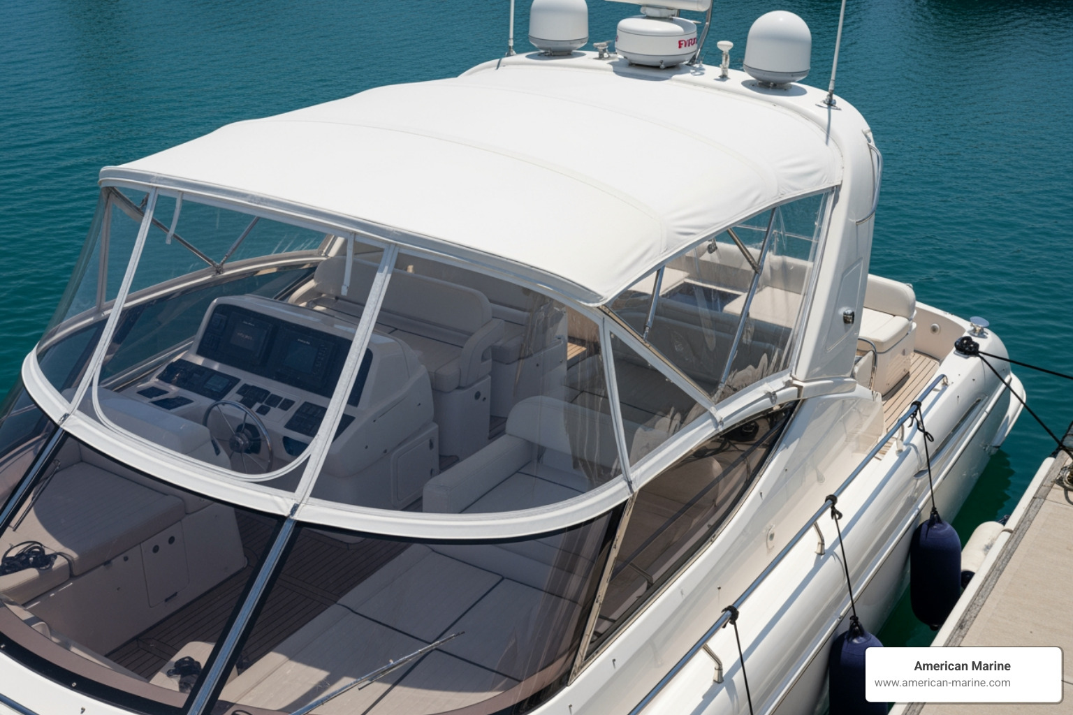 luxury yacht cockpit cover - boat cockpit covers