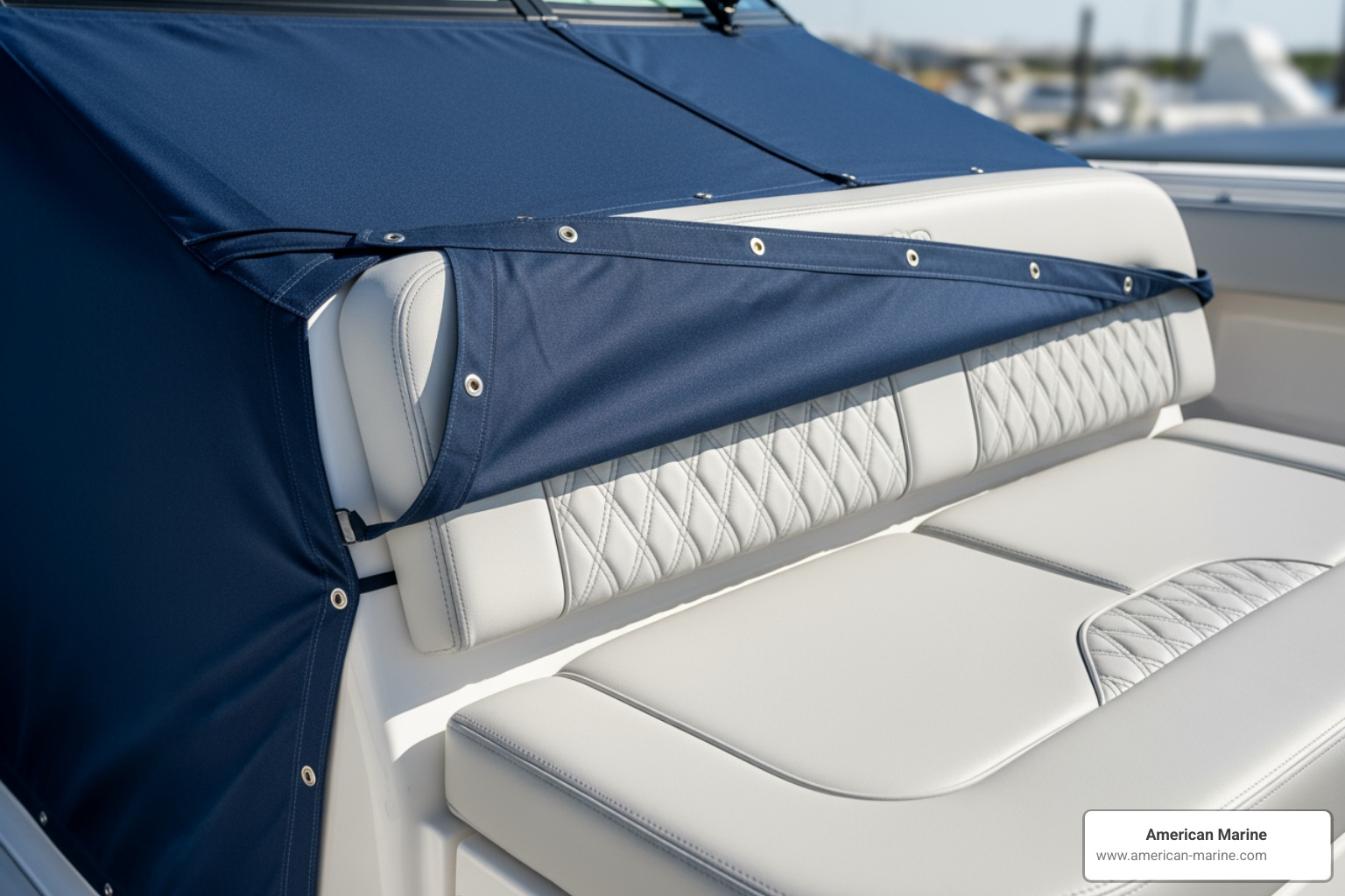 pristine boat upholstery under cover - boat cockpit covers