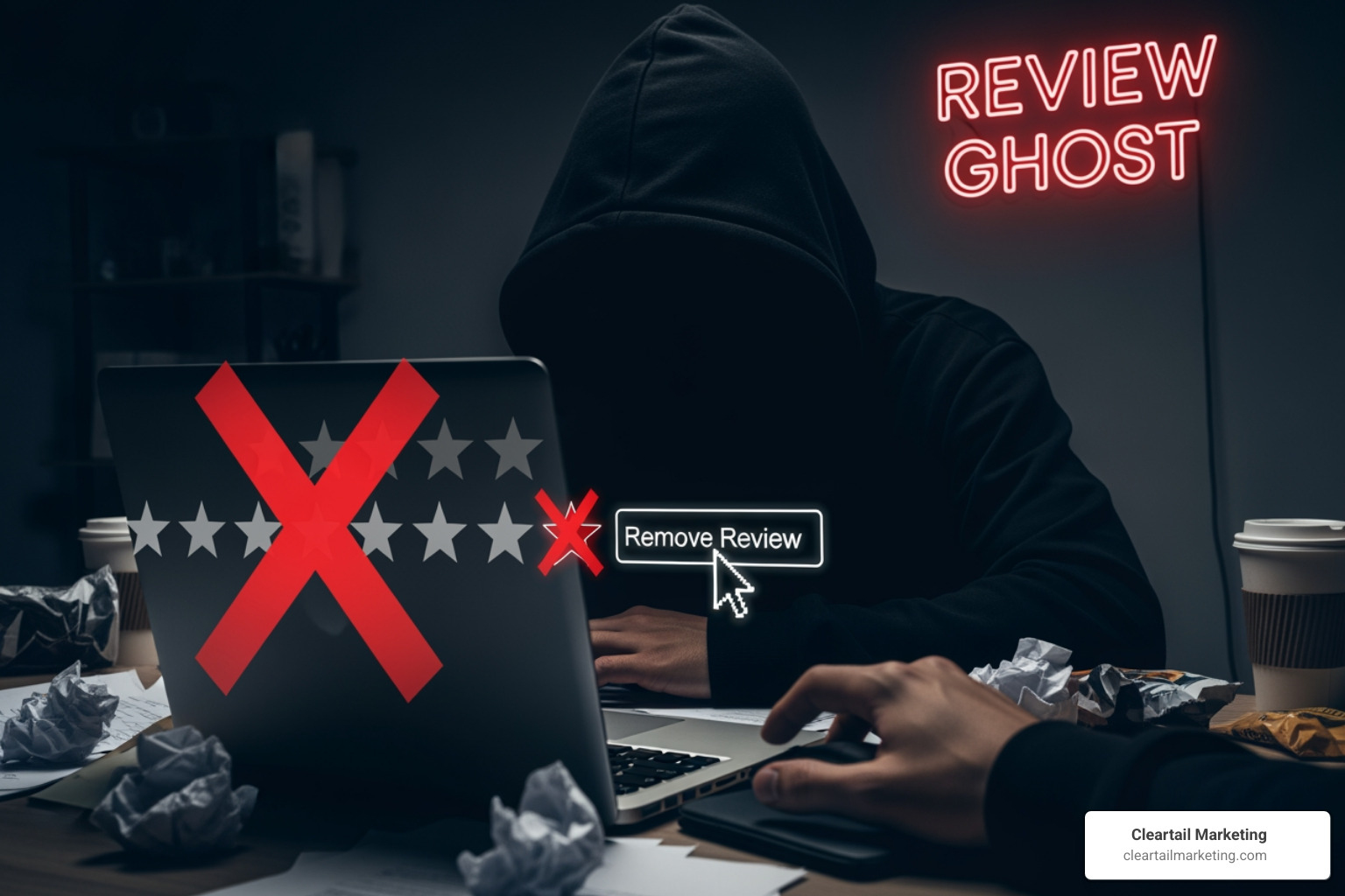 Report review button on a Google Business Profile - bad review removal