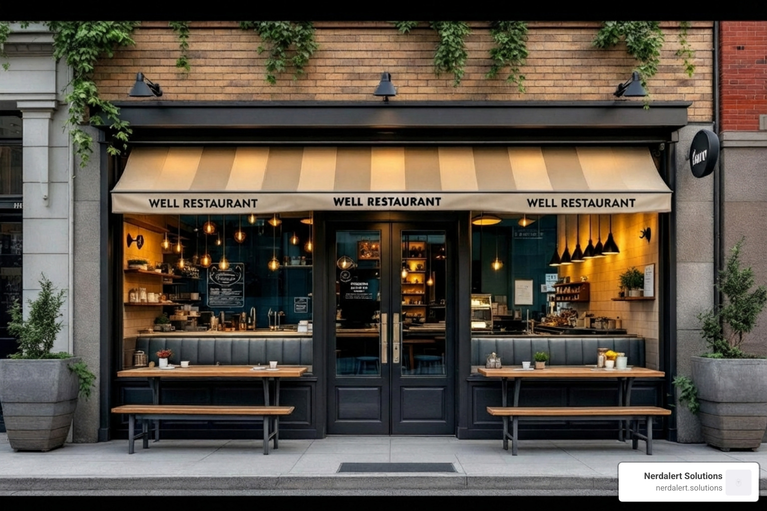 a well-branded local restaurant - palm springs graphic design