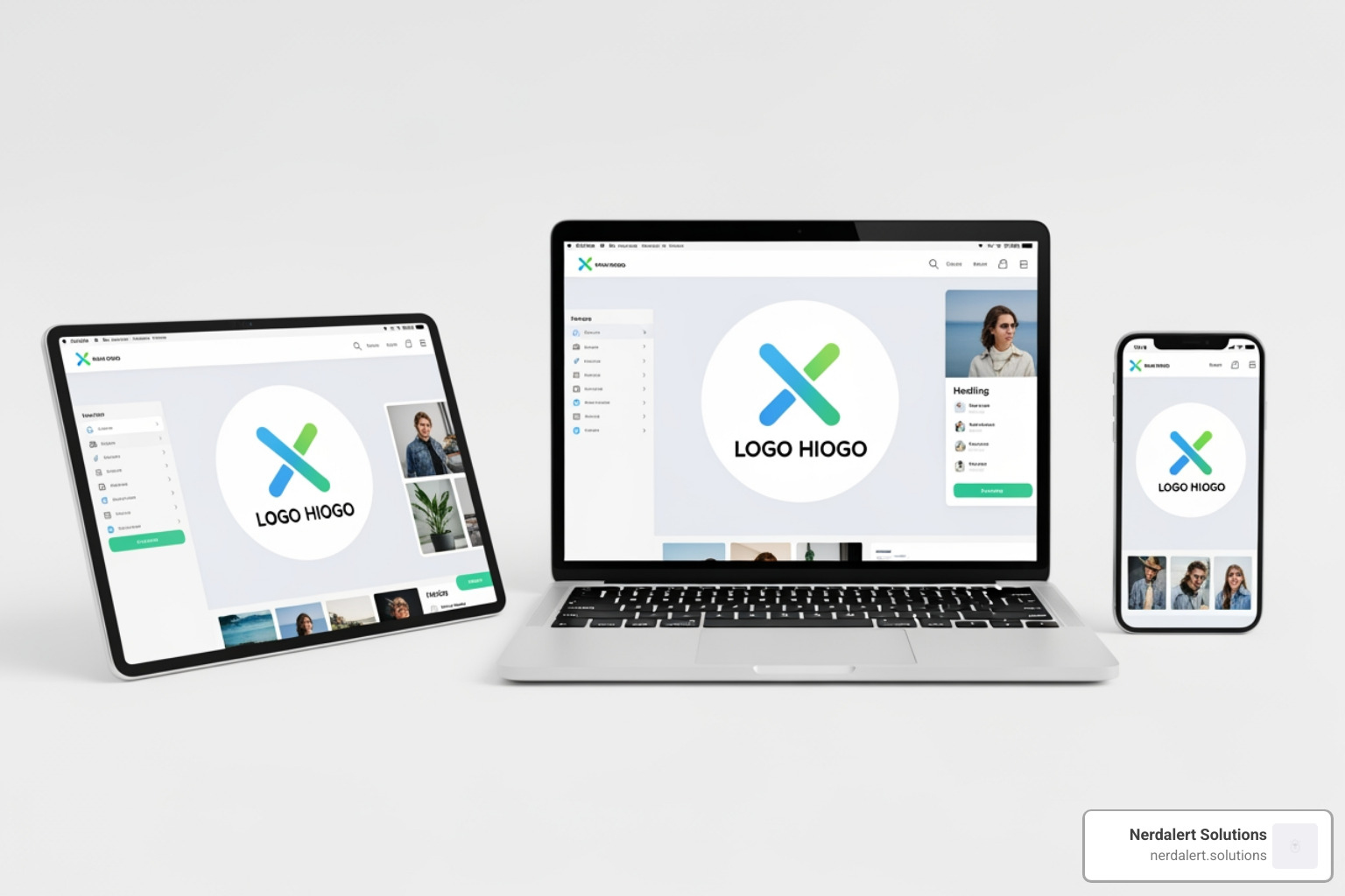cohesive brand identity across multiple devices - creative design services