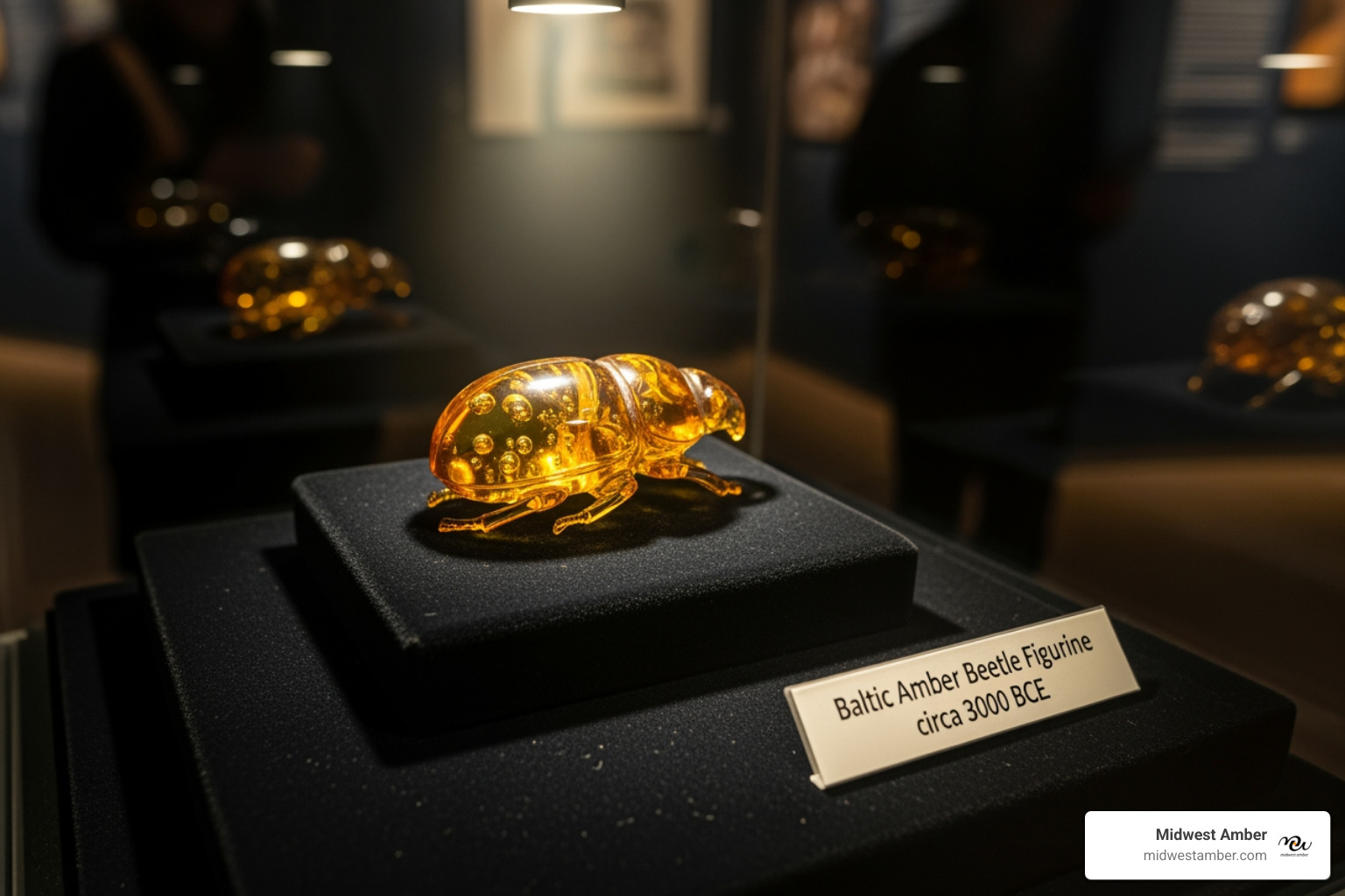 an ancient amber artifact from the Palanga Amber Museum - lithuanian amber