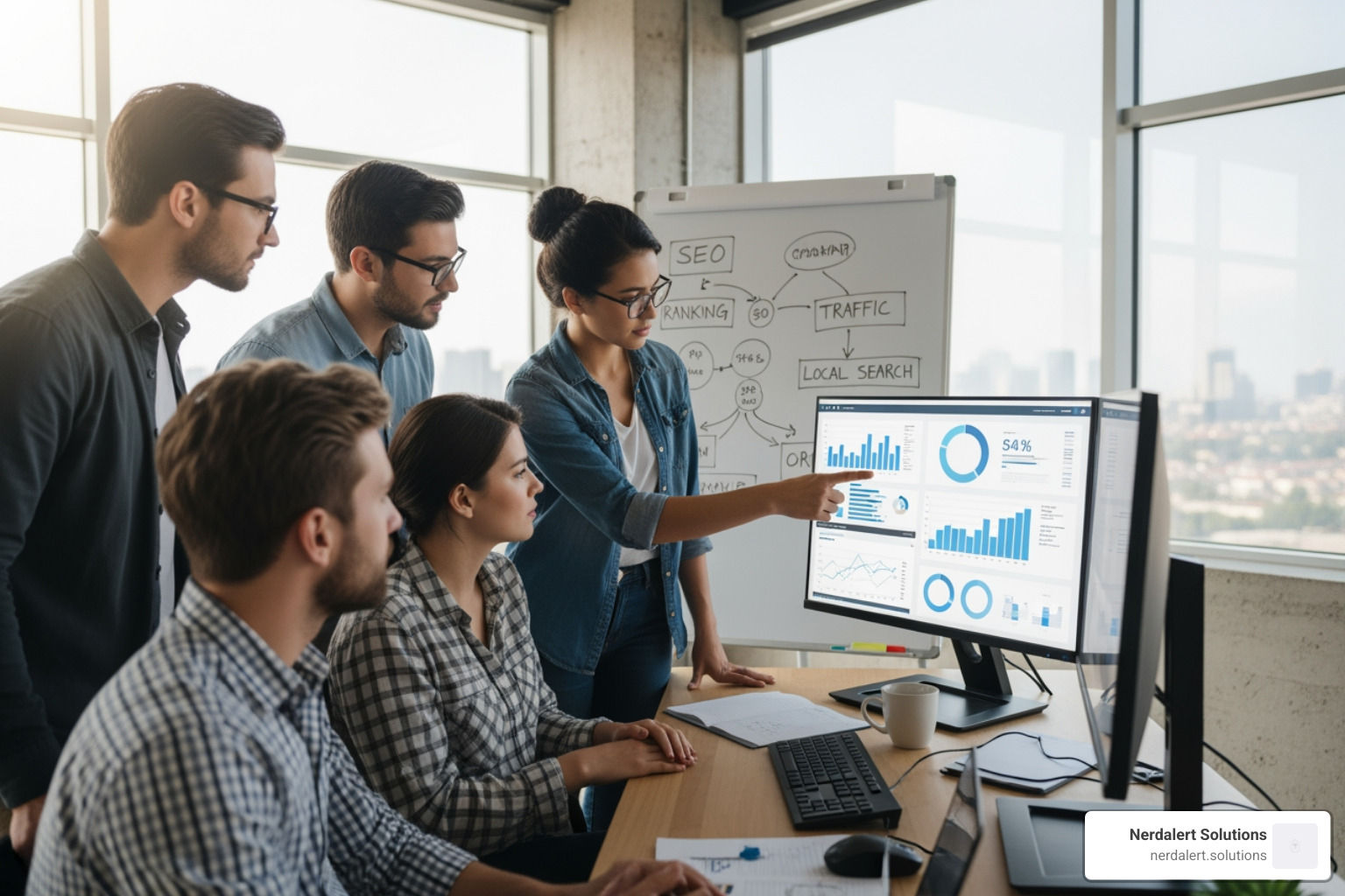 Google Maps "Map Pack" result on a smartphone - seo agency near me