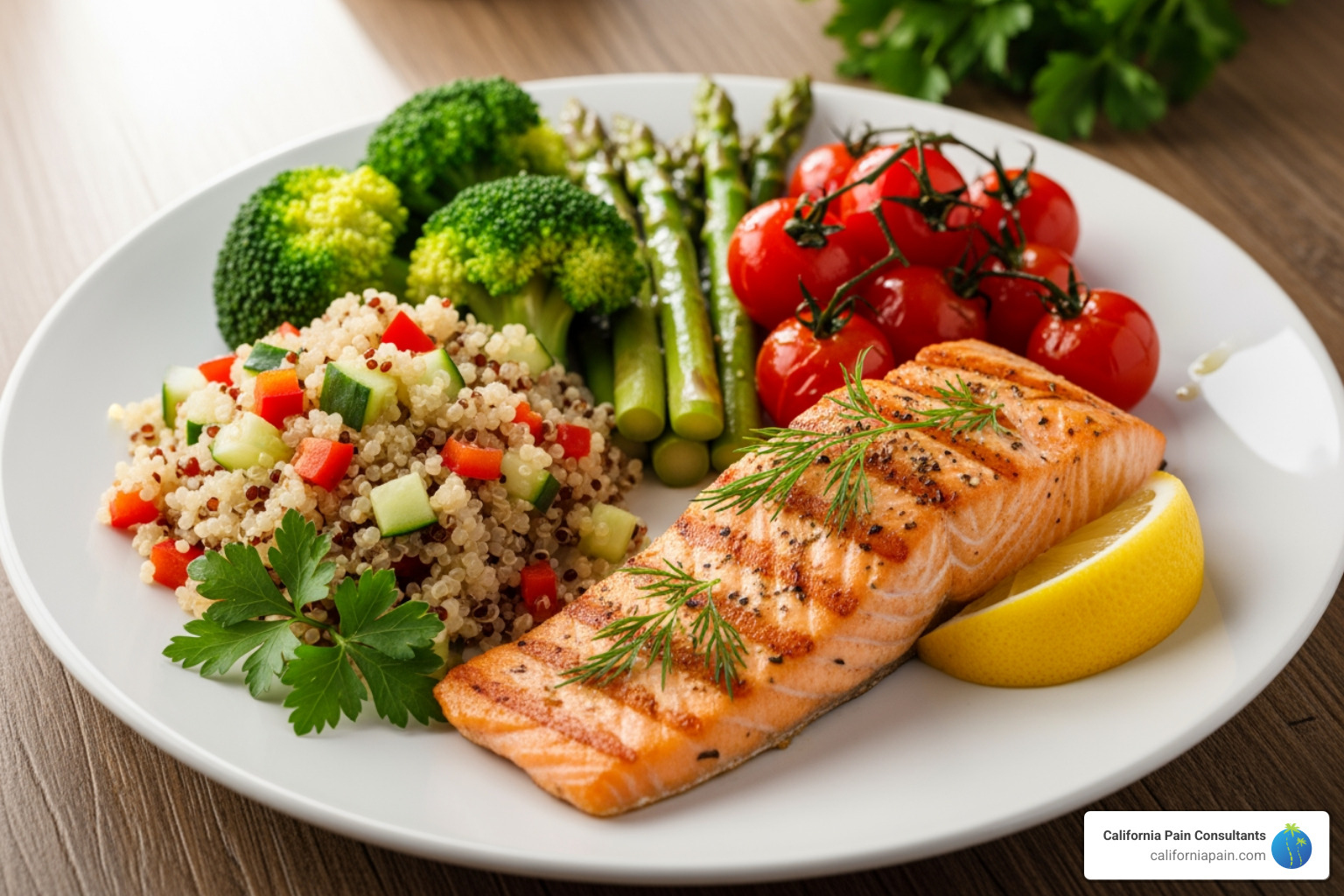 healthy balanced meal - Diabetic nerve pain relief