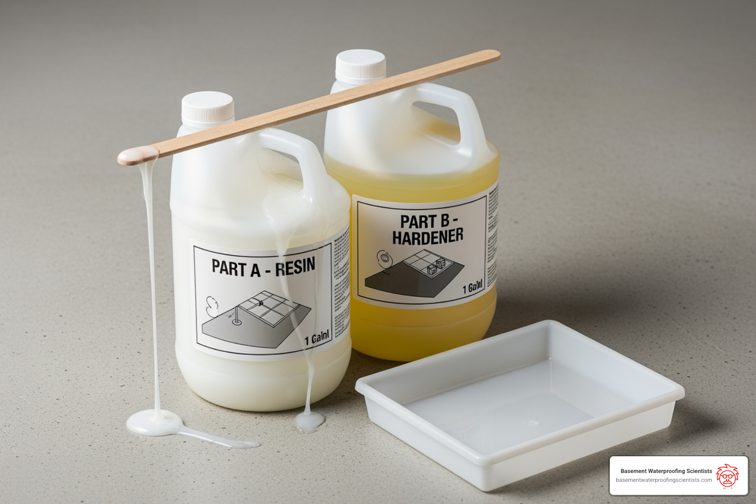two-part epoxy kit - how to epoxy paint a basement floor