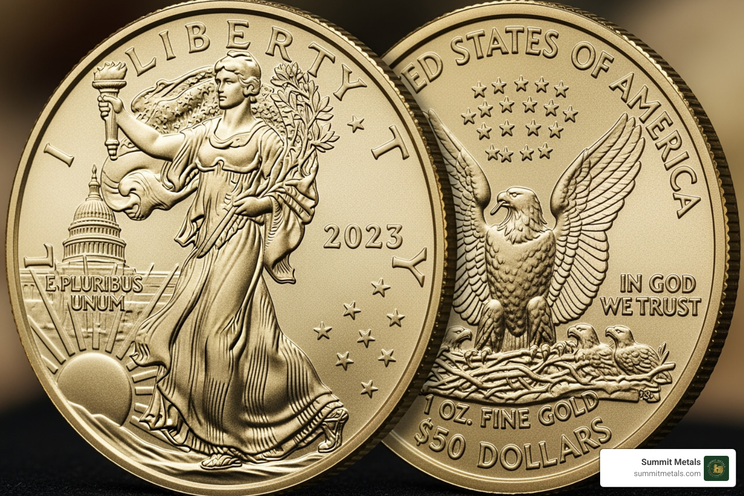 1 oz American Gold Eagle coin - 1 oz eagle coin
