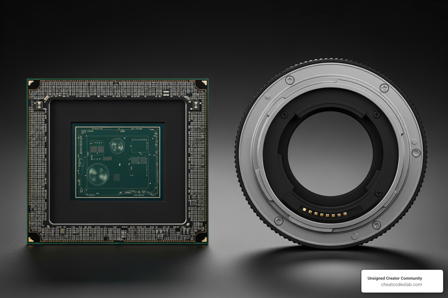 camera sensor and lens mount side-by-side - Best camera for weddings