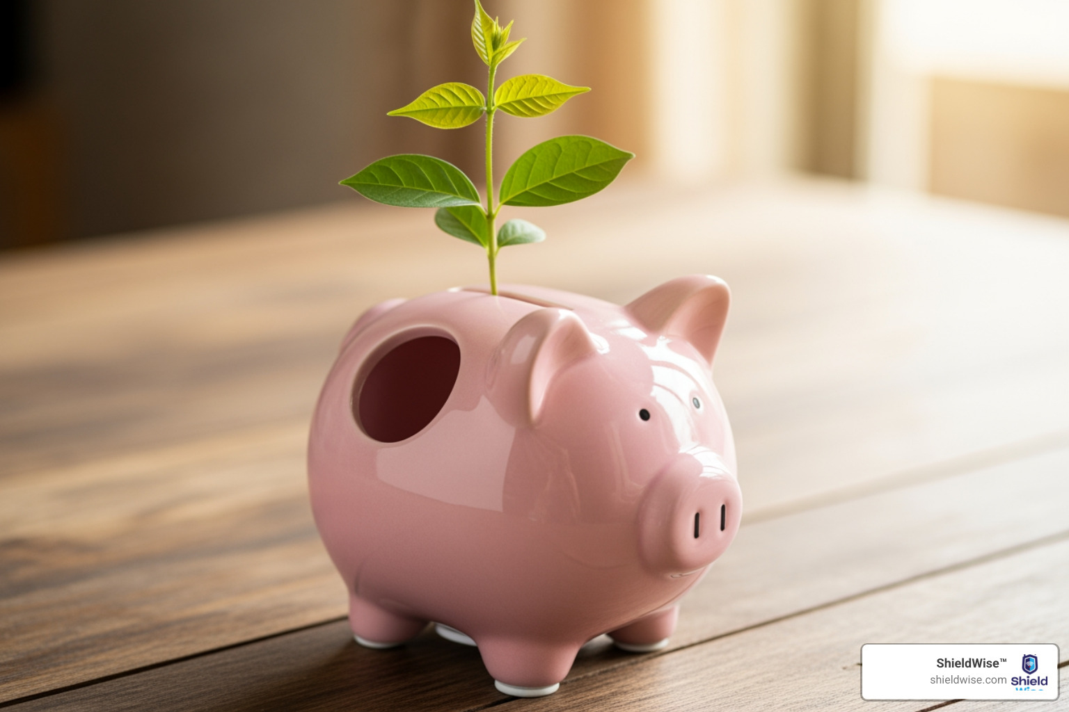 piggy bank with a small plant growing out of it, symbolizing careful savings and growth - how to fit final expense insurance into a fixed budget piggy bank with a small plant growing out of it, symbolizing careful savings and growth - how to fit final expense insurance into a fixed budget