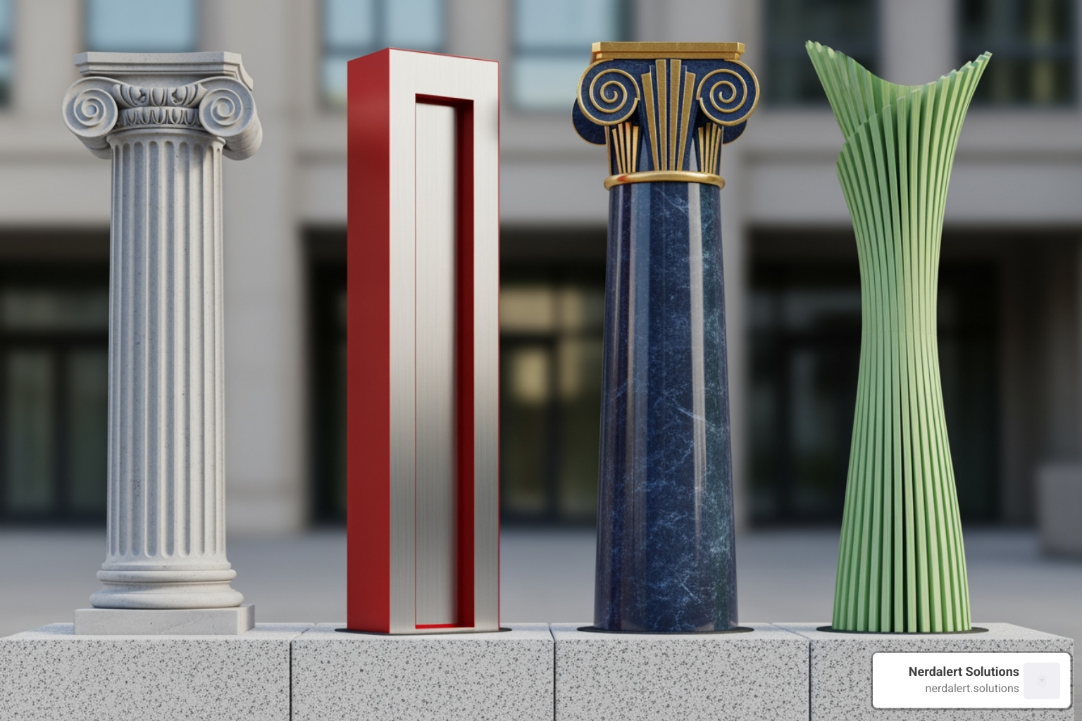 four columns labeled On-Page, Off-Page, Technical, and Content - search engine optimization services