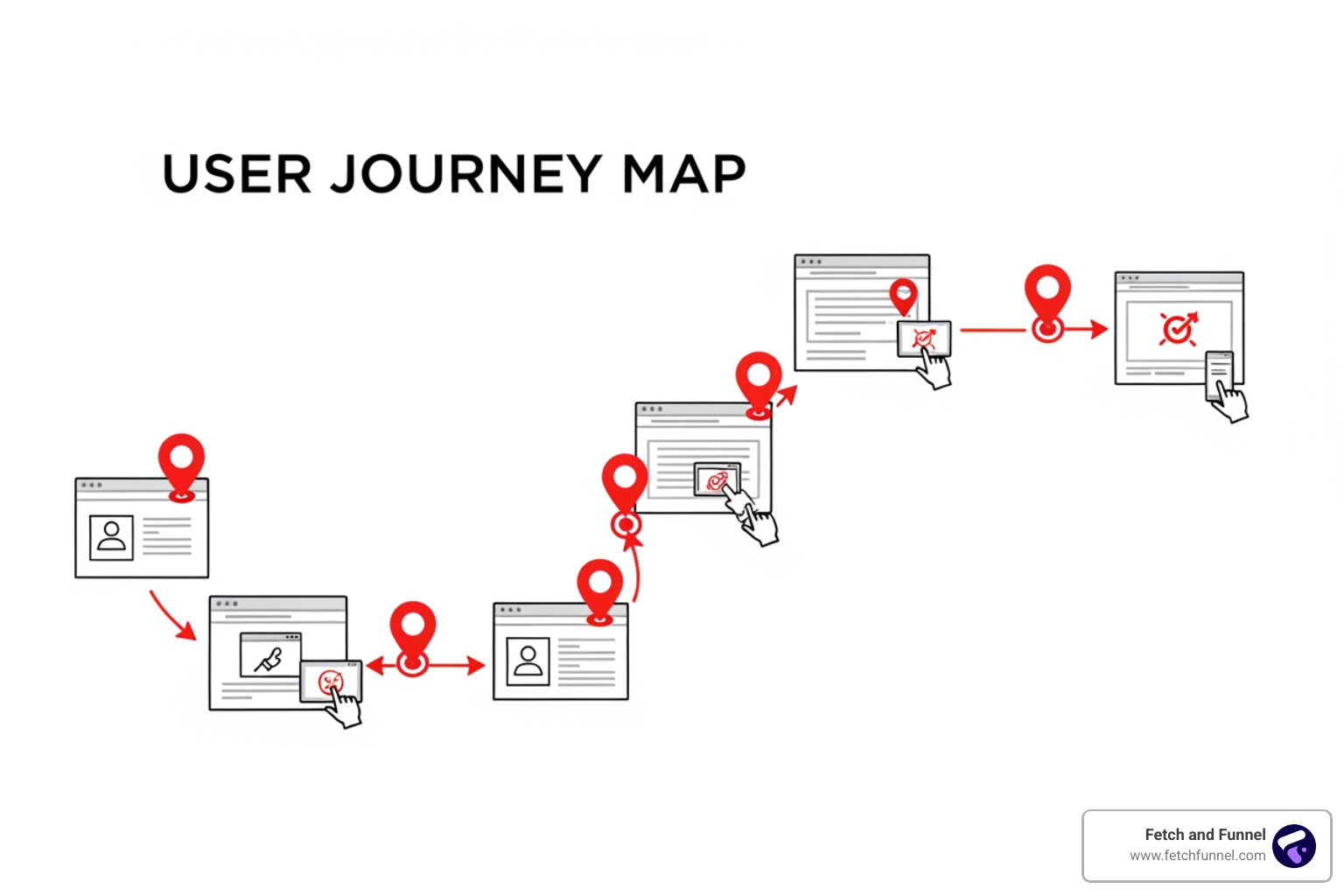 user journey map highlighting pain points - conversion rate optimization website user journey map highlighting pain points - conversion rate optimization website